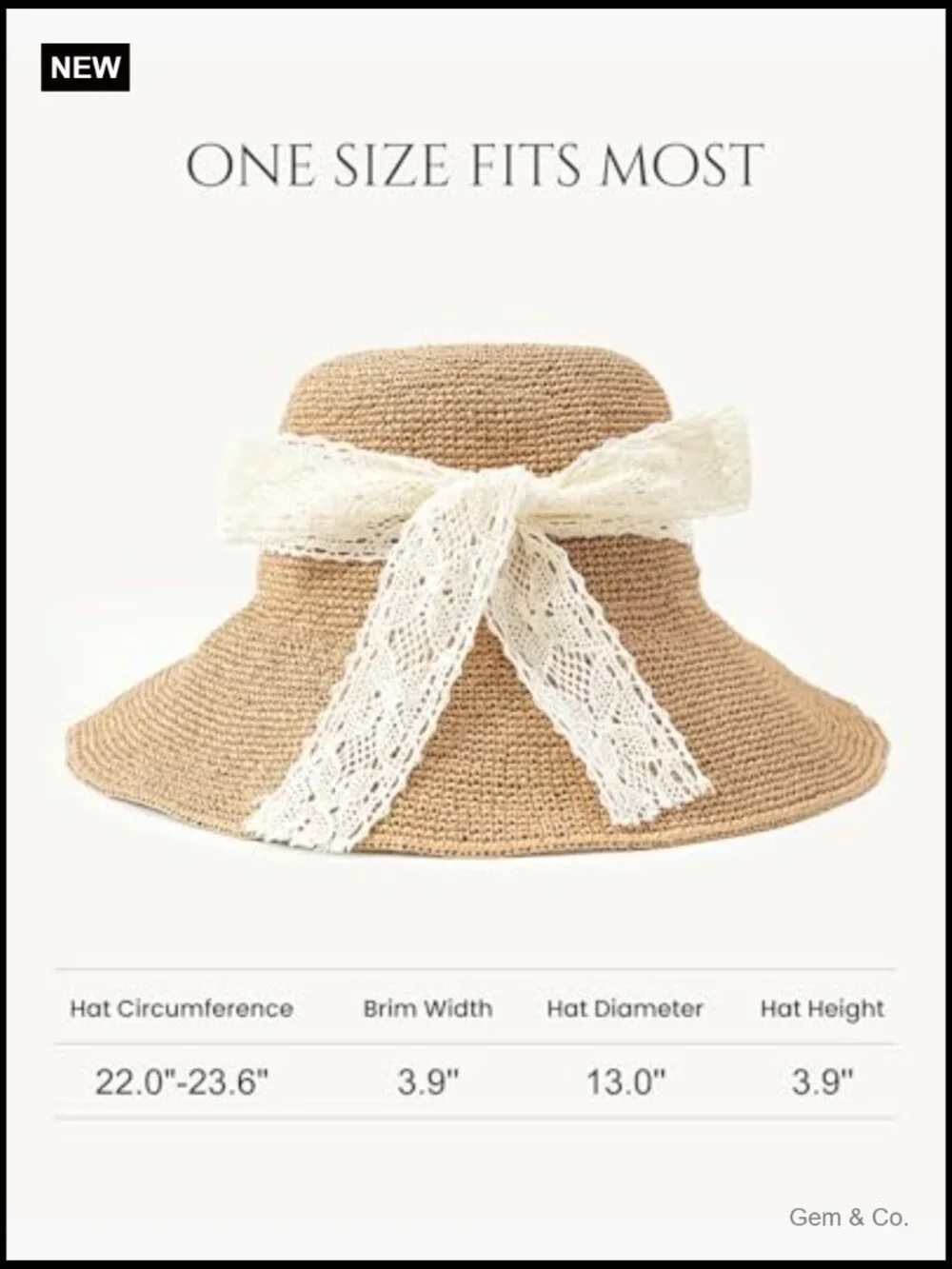 Packable Straw Bucket Hat with Wide Brim and Chin Strap for Women